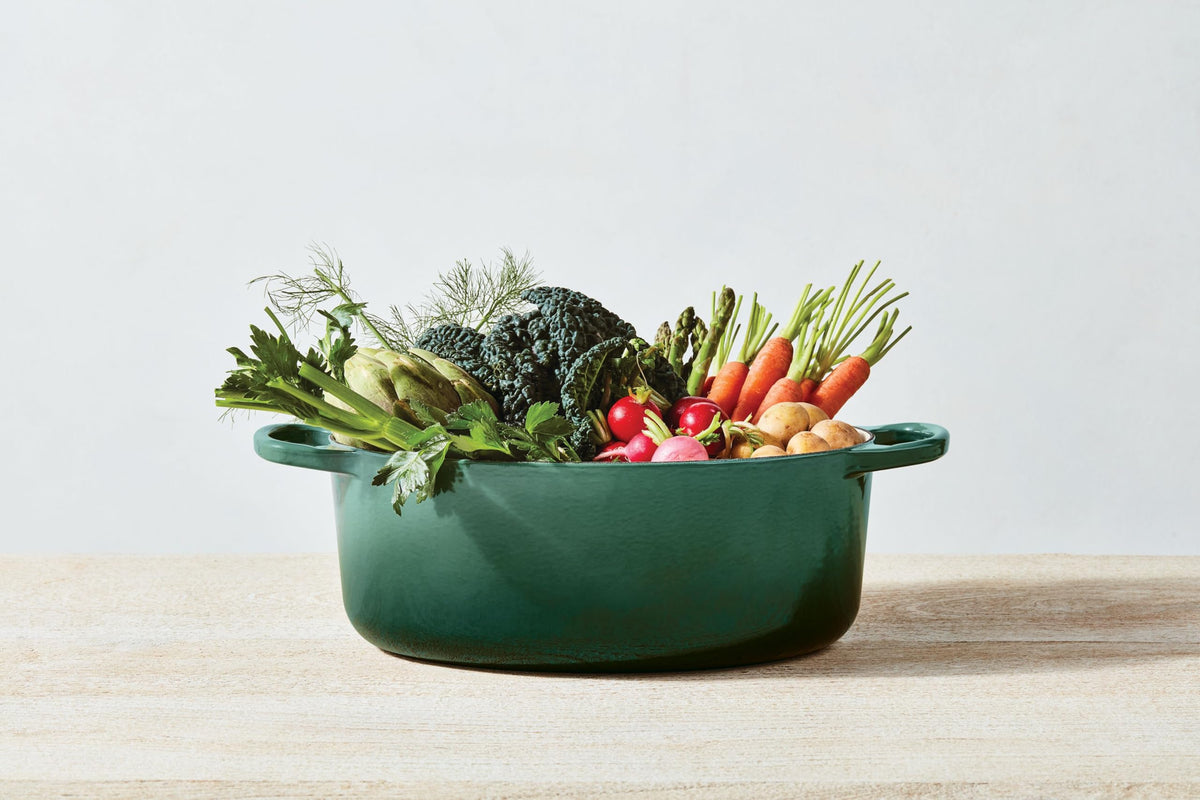 Le Creuset Enameled Cast Iron Signature Oval Dutch Oven, 8 qt., Cerise