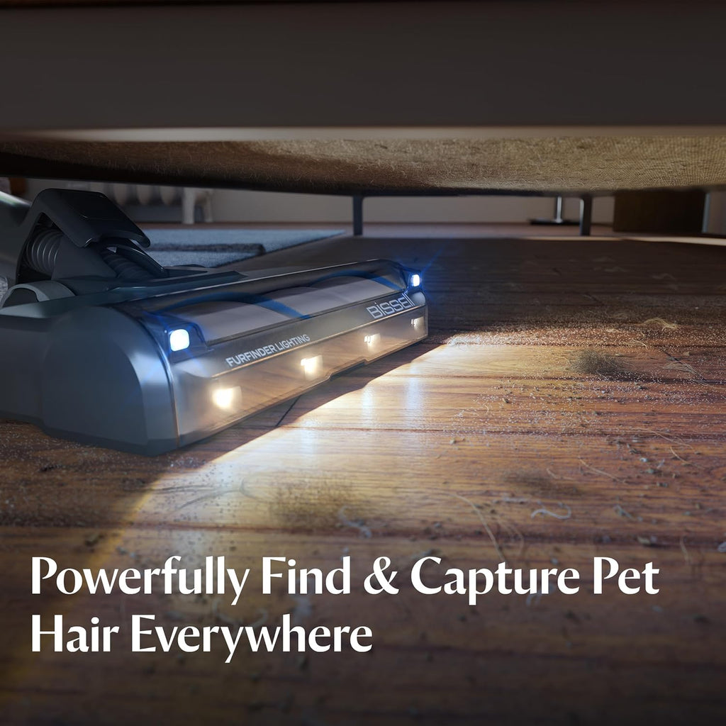 Bissell PowerClean FurFinder 200W Self-Standing Cordless Vacuum w/Tangle Free Brush Roll, Strong Suction, Removeable Battery, Wall Mount, Upholstery