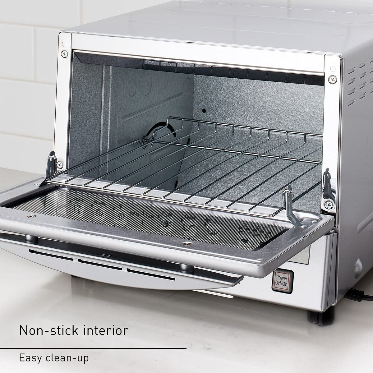 Panasonic FlashXpress Toaster Oven Countertop, 4-Slice Compact Size with Double Infrared Heating, 6 Auto Cook Options and Precise Temperature Control