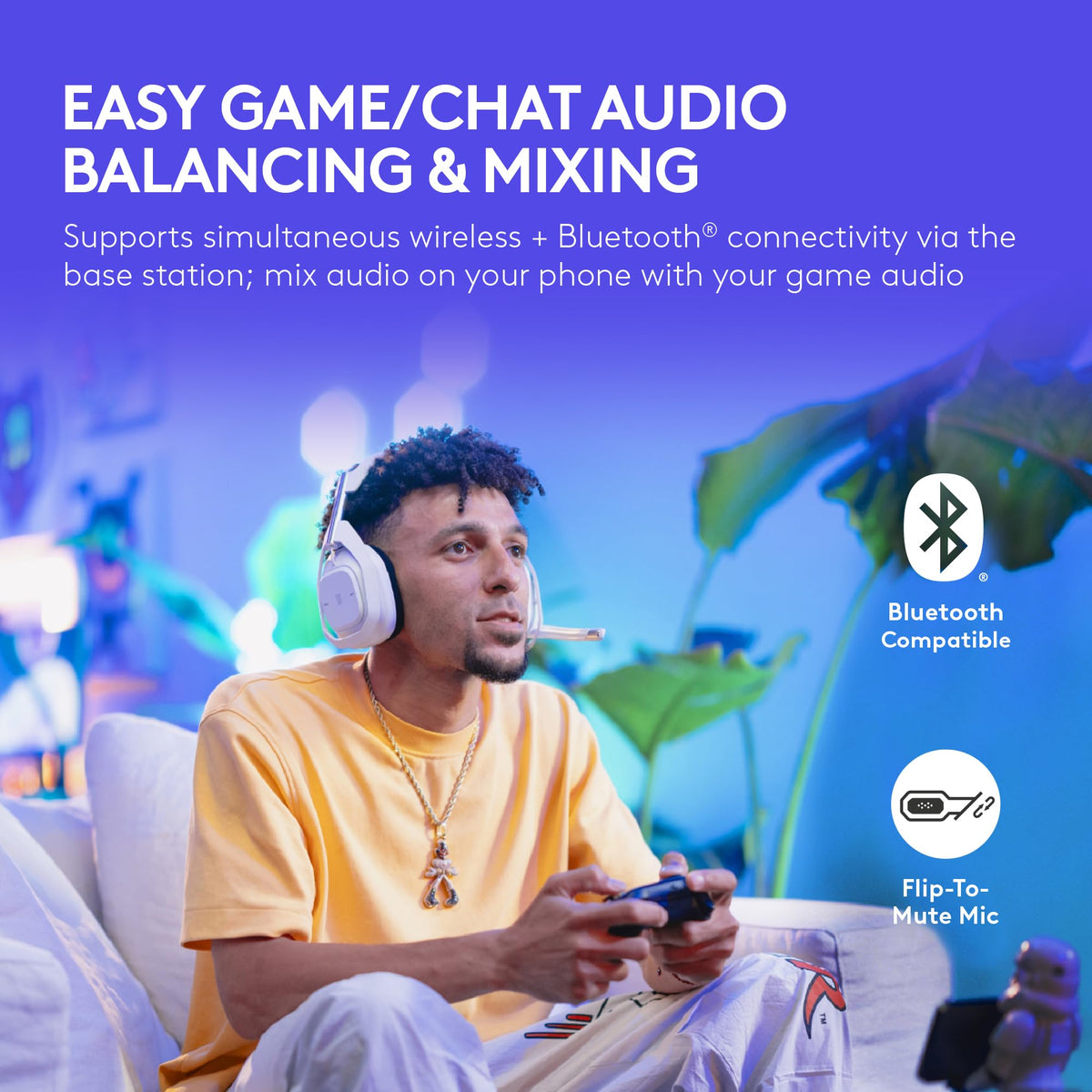 Logitech G Astro A50 X Multi-Platform Wireless Gaming Headset + Base Station for PS5/Xbox/PC: PLAYSYNC Video & Audio Switcher, HDMI 2.1 4K 120Hz VRR