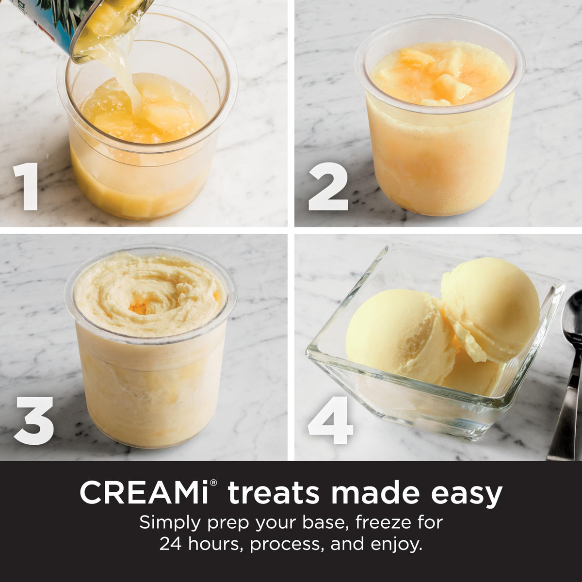 Ninja NC301 CREAMi Ice Cream Maker, for Gelato, Mix-ins, Milkshakes, Sorbet, Smoothie Bowls & More, 7 One-Touch Programs, with (2) Pint Containers &