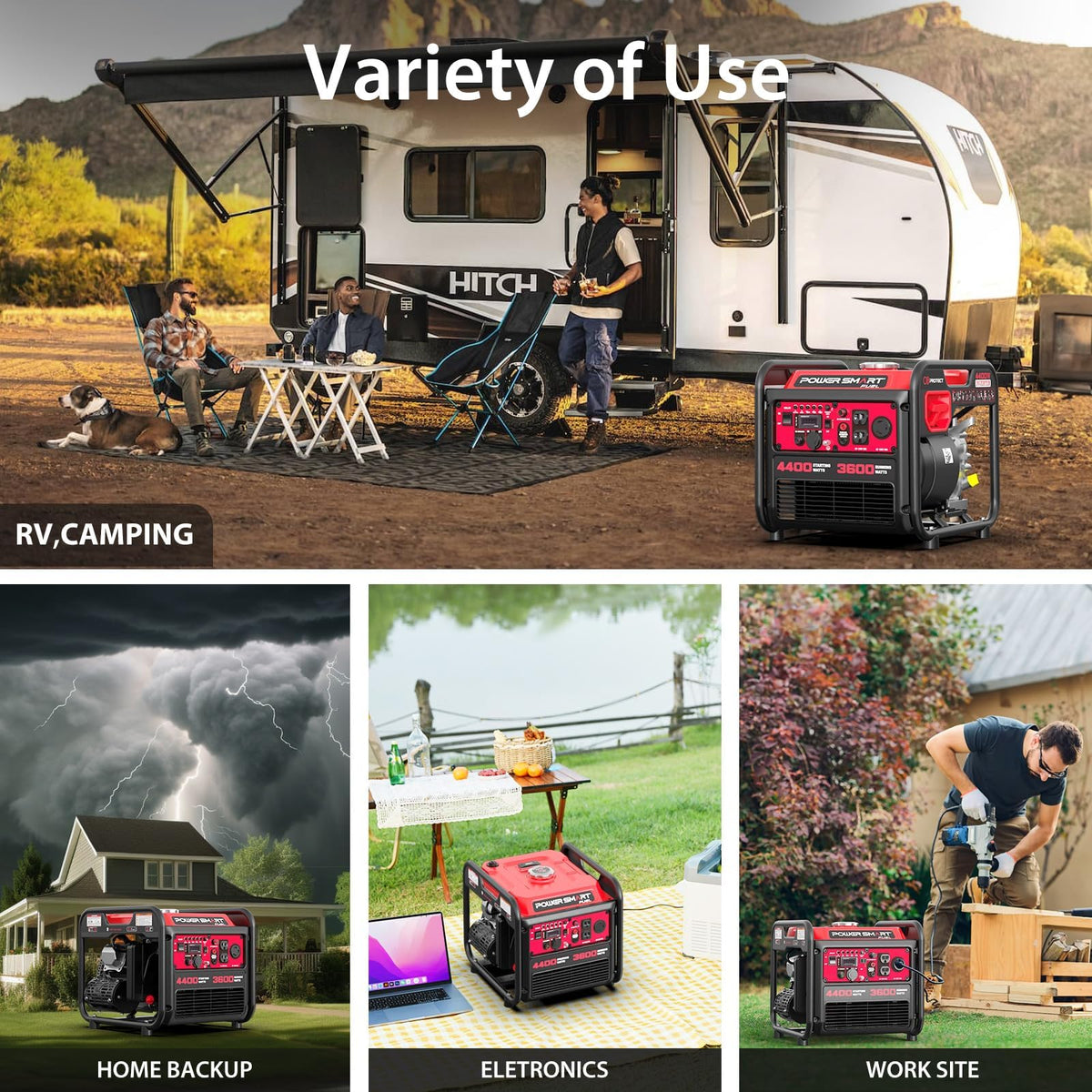 2500-Watt Portable Inverter Generator with Quiet Technology