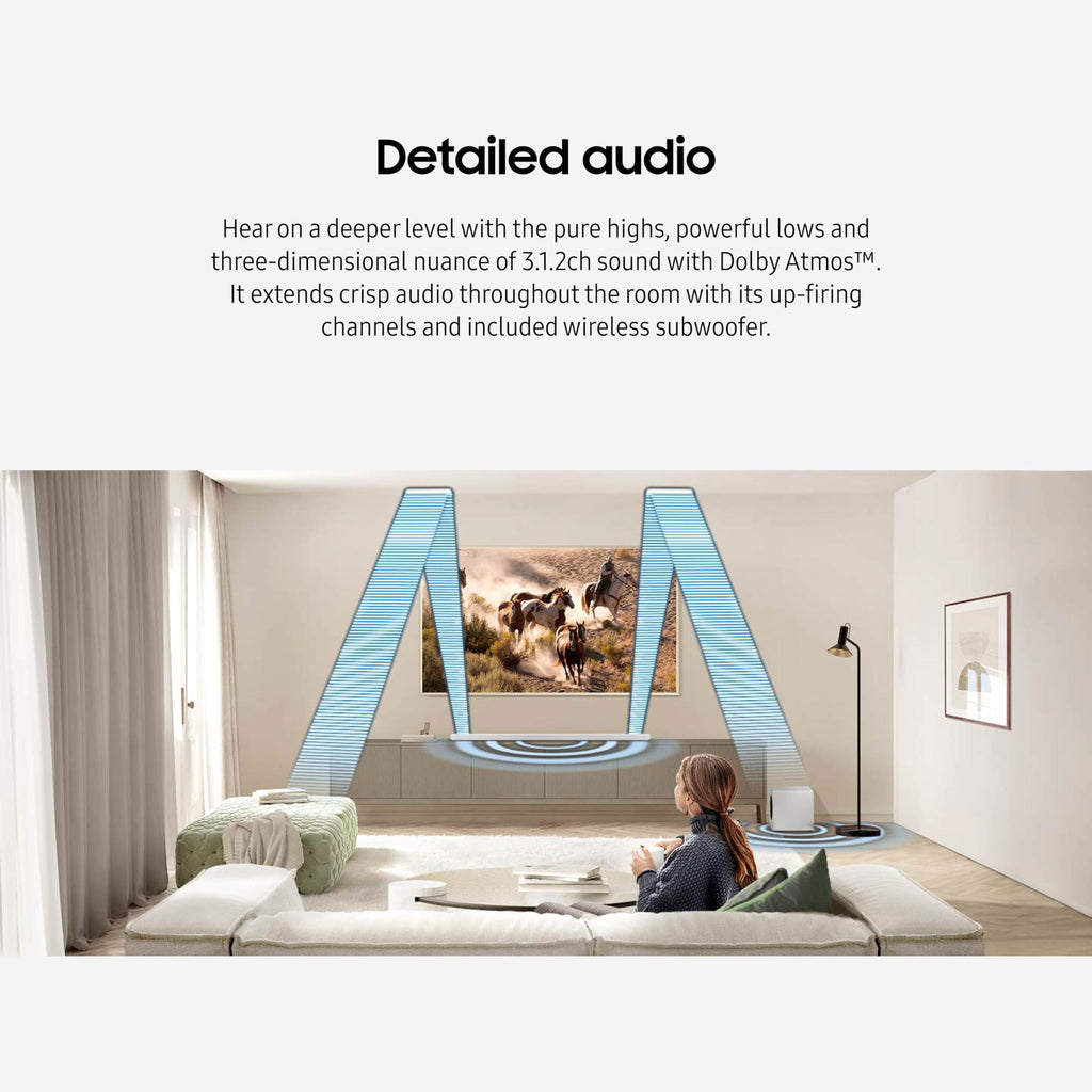 SAMSUNG S60D 5.0ch Soundbar w/Wireless Dolby Atmos Audio, All-in-One Design, Q-Symphony, SpaceFit Sound Pro, Adaptive Sound, Game Mode Pro with Alexa