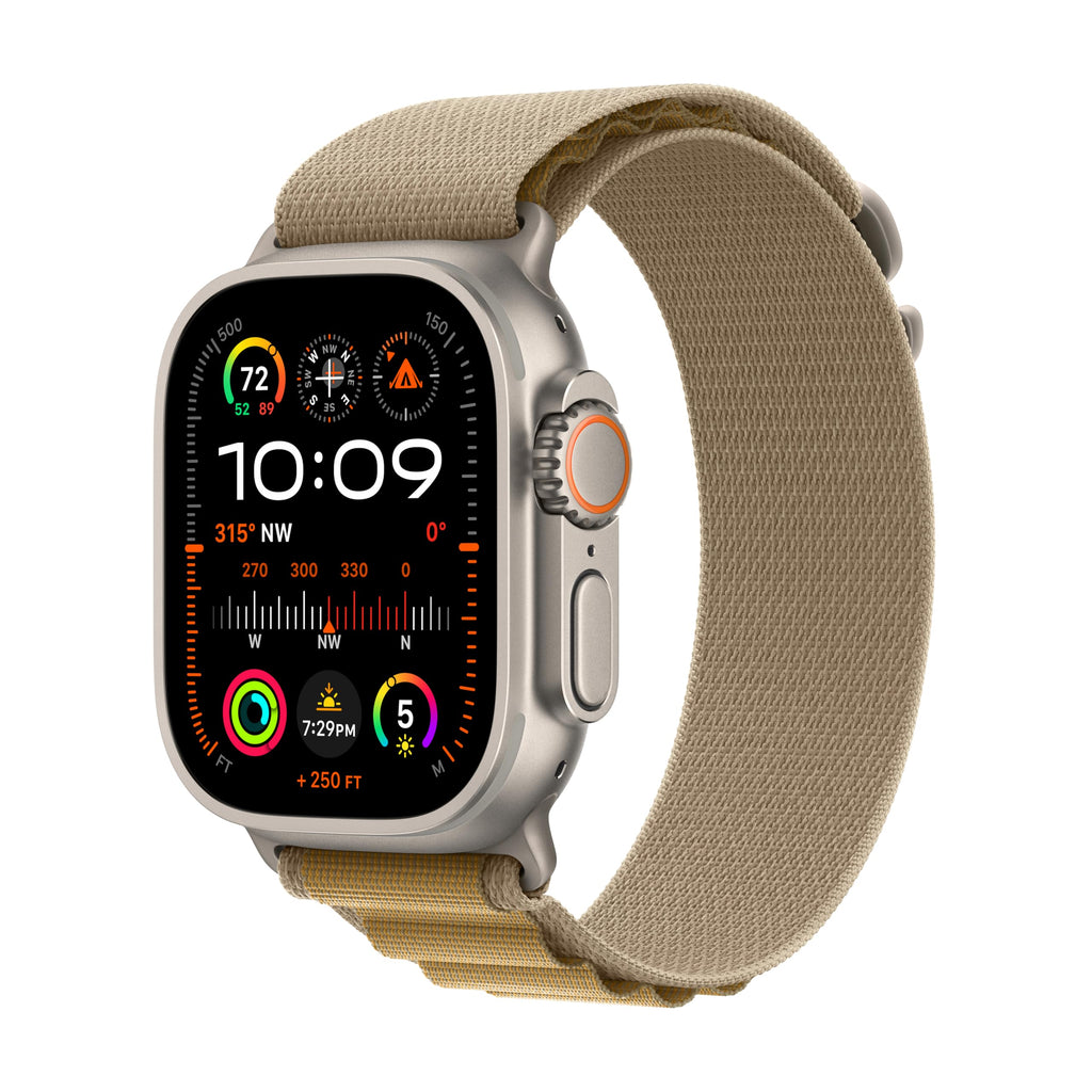 Apple Watch Ultra 2 (GPS + Cellular, 49MM) - Black Titanium Case with Black Ocean Band (Renewed Premium)