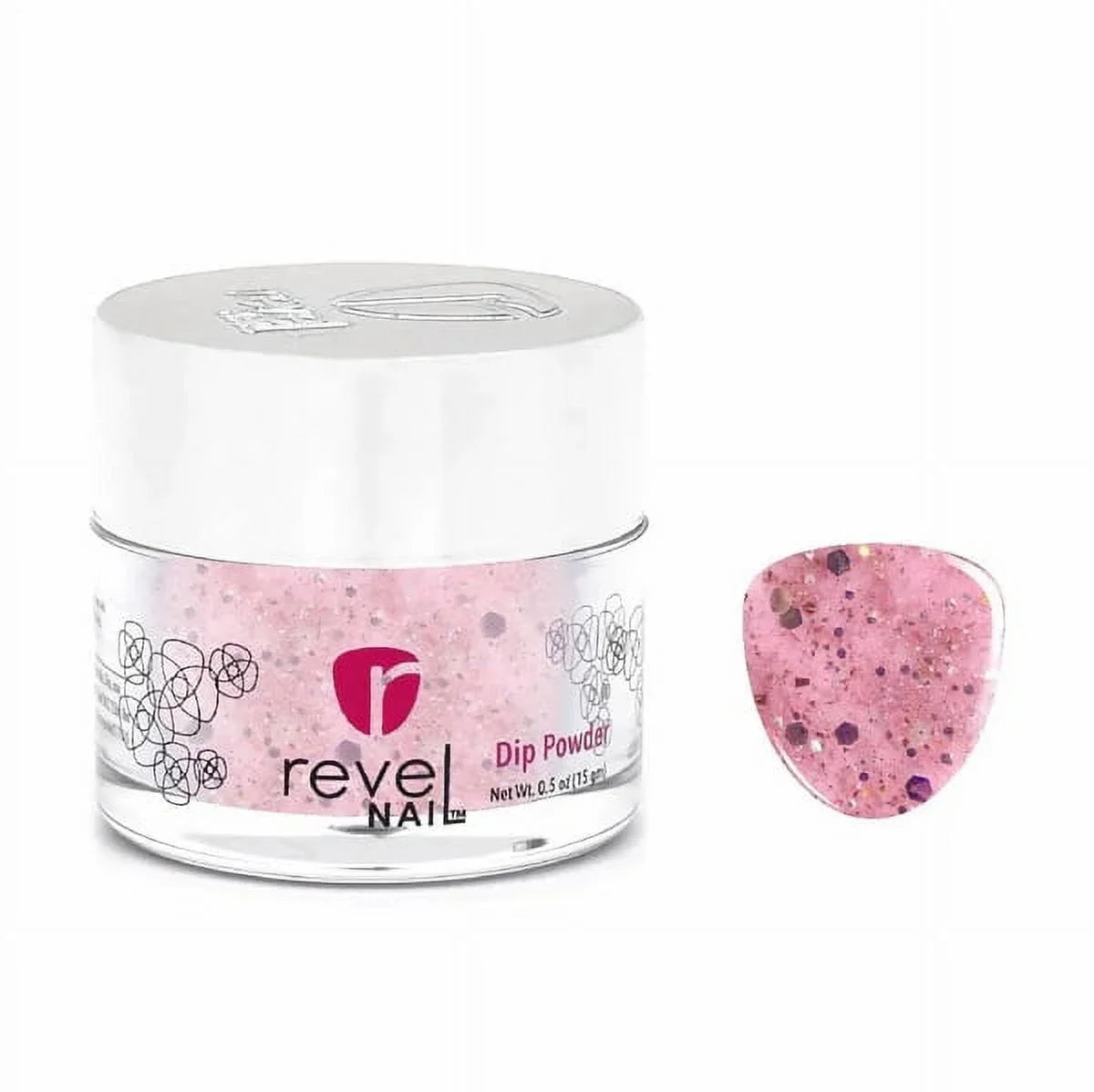 Dip Starter with D444 Powder Kit Quartz oz EZ 0.5 Nail Powder Revel Rose Liquids