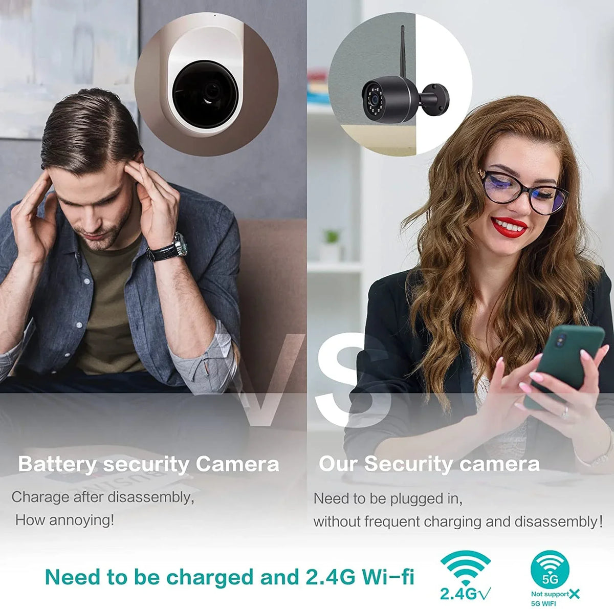 Full Security Alexa Case Cameras 1080P for Cameras, Liquidproof Alert, Outdoor Motion Detection Pack Home Security Camera Two-Way Card Cloud, with 2 Bullet SD Compatible Audio, WiFi
