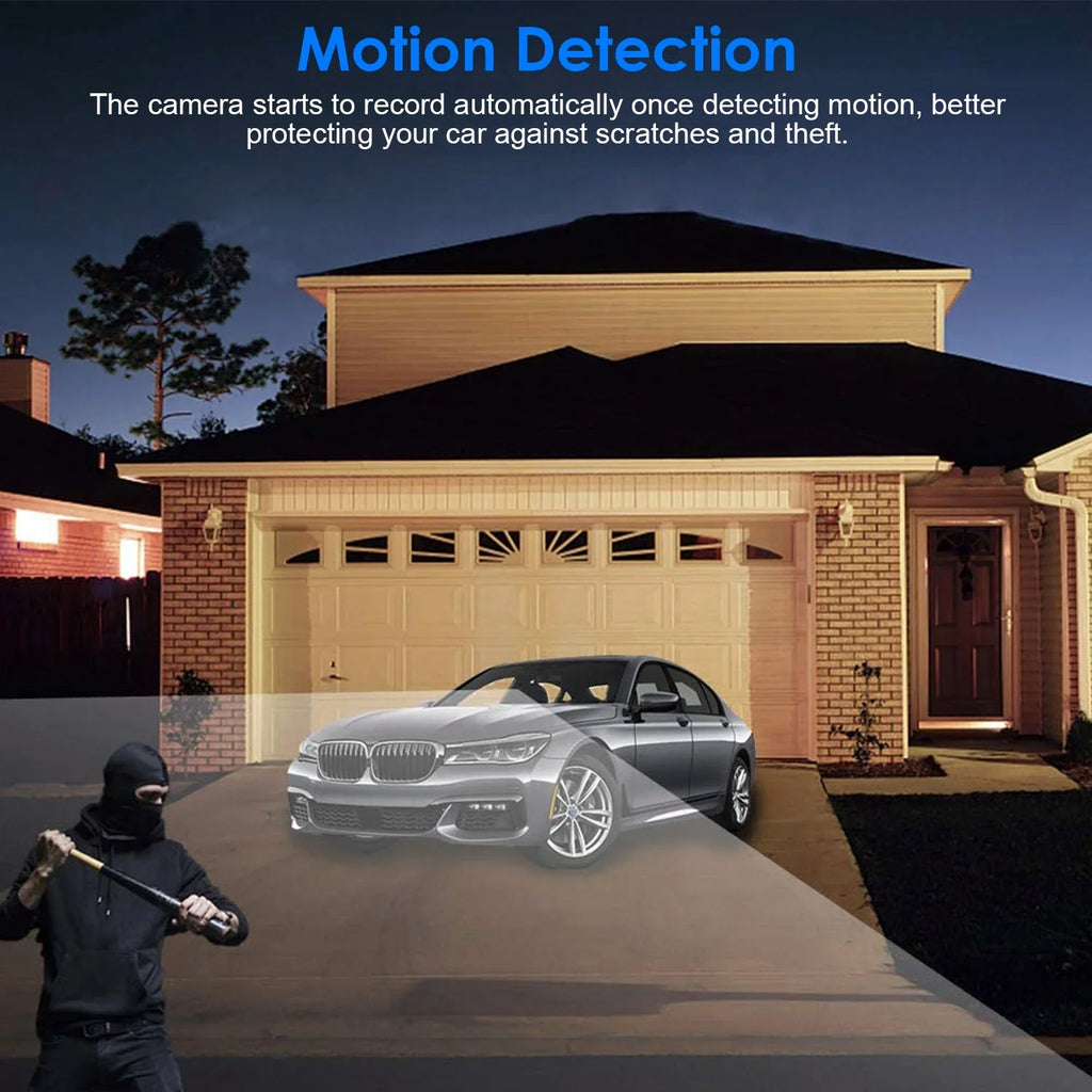 Cam, Dash Vision Detection WiFi G-Sensor 1080P Recorder, with DVR Car Monitor Universal iMounTEK Lens Night Control GPS Dual Vehicle Parking APP Motion Driving