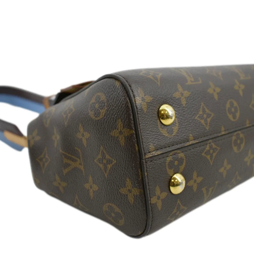 VUITTON MM Brown Bag Monogram Shoulder LOUIS Used Canvas Cluny