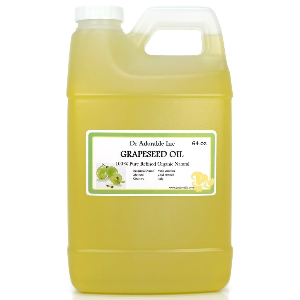 64 - Adorable Organic Skin - Hair Grapeseed Pressed Cold Pure 100% Natural Dr. Oil oz -