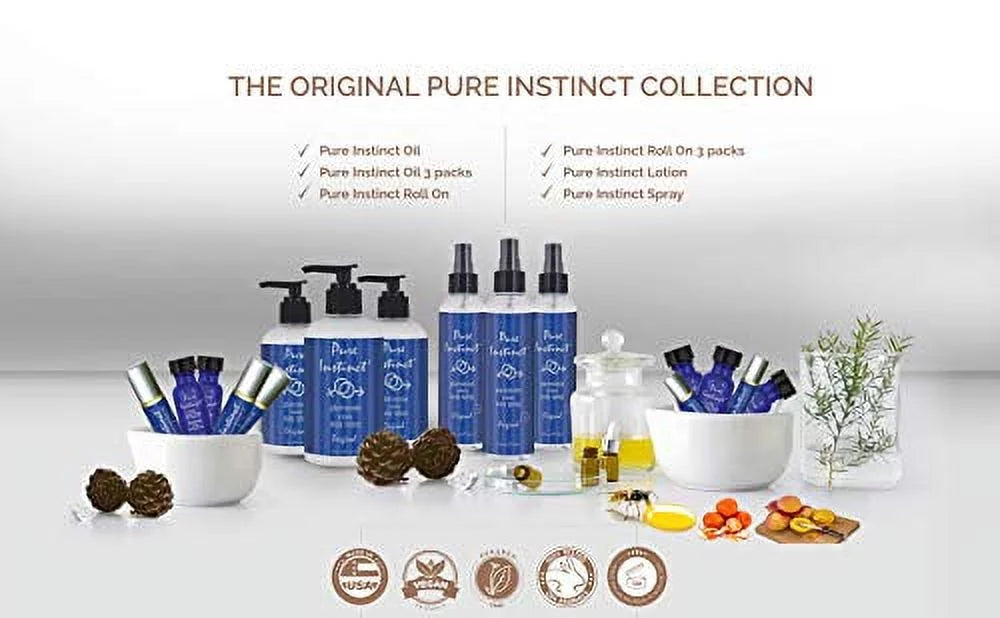 '- The Men Ready Pheromone Essential Roll-On For Unisex Instinct Original Infused Pure Women Oil - Perfume Cologne - TSA and