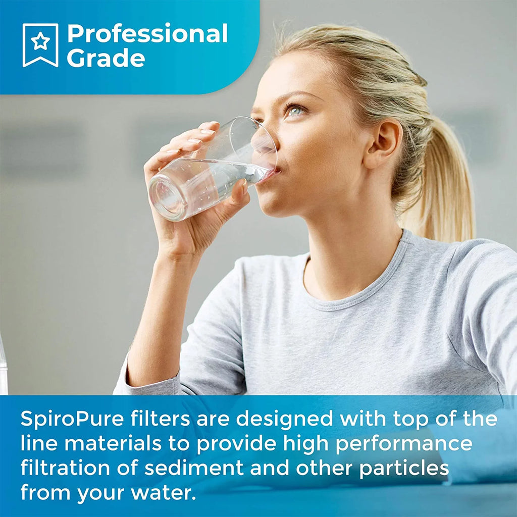 SpiroPure Filter, Gradient (6 4.5" x Pack) 1 Polypropylene 20 Micron Dual