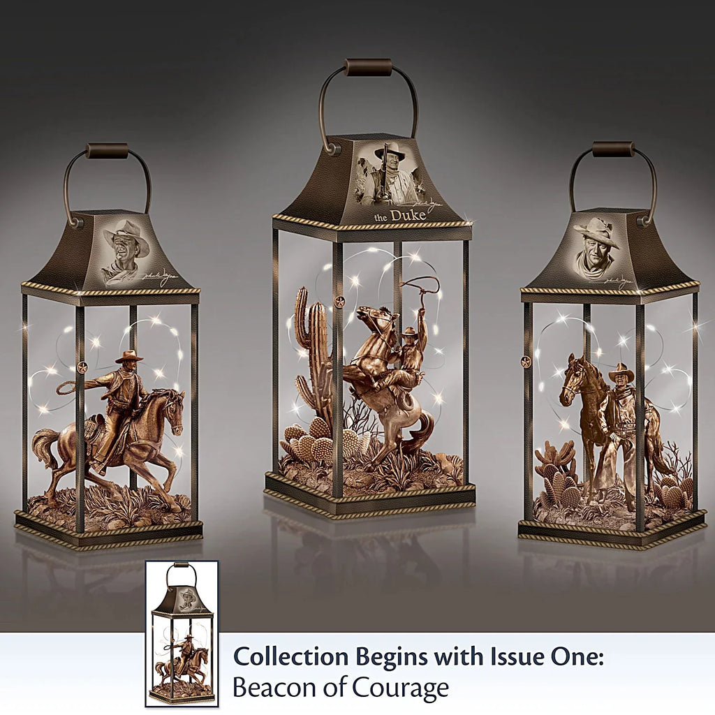 Legendary Hollywood John Exchange The Wayne Bradford 9 to Luminary Lawman Lantern 10-inches Collection
