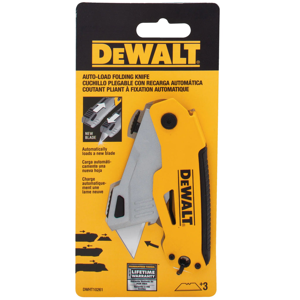Utility Folding Knife - DeWalt 1 Auto-Load Retractable Quantity DWHT10261