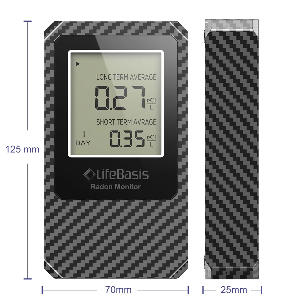 Life Portable Battery Basis Radon Digital Home Detector Radon Operated Detector