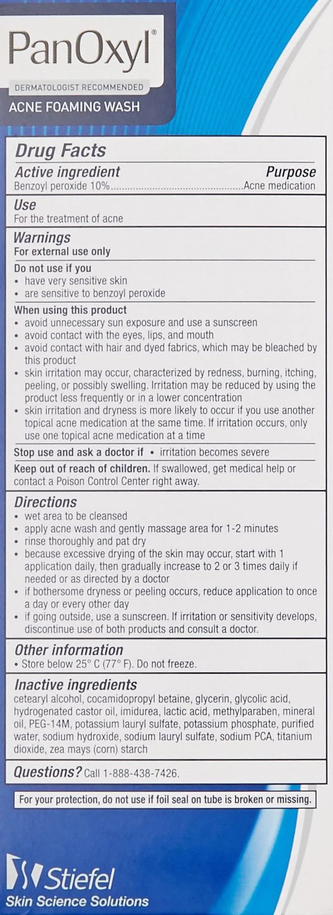 Wash of Acne oz (Pack PanOxyl 5.5 2) 10% Foaming