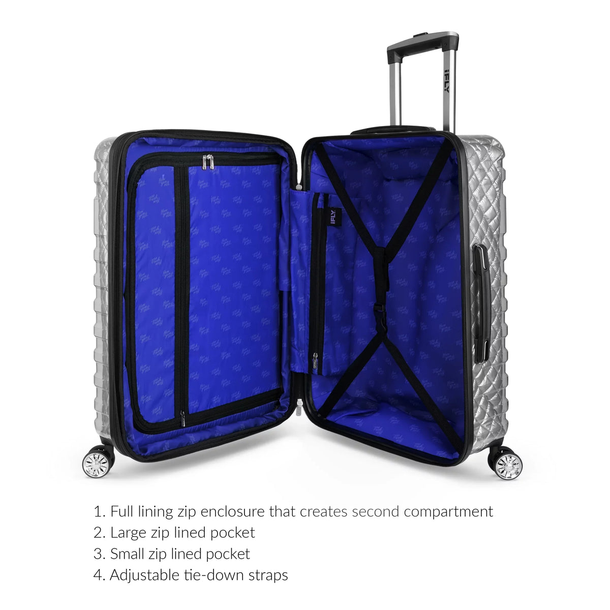 Lugagge, Versus Carry-On 20", pack) (2 Clear Hardside Spectre iFLY Silver