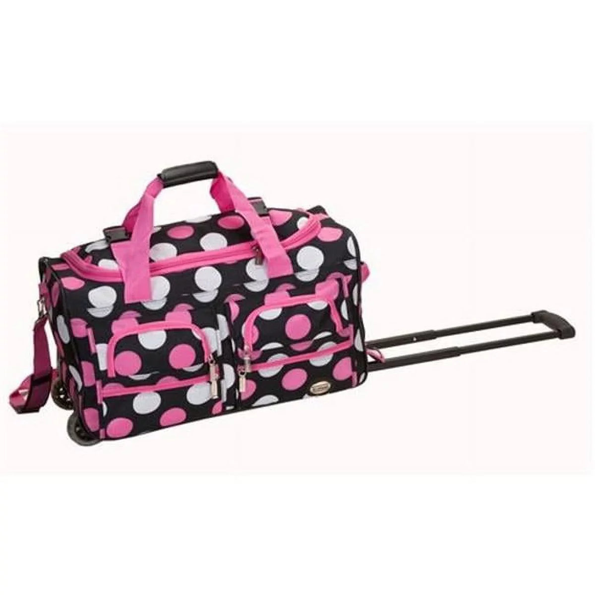 22 Rolling Bag PRD322-MULPINKDOT Duffle in.