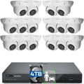 ONWOTE PoE Business 4K NVR Vehicle 16pcs 6MP 16 System, Cameras, 4TB PoE 8MP Security for 16CH pre-installed with Detection, 4K Recording, Camera IP & Outdoor Channel Surveillance Human 24-7 HDD AI