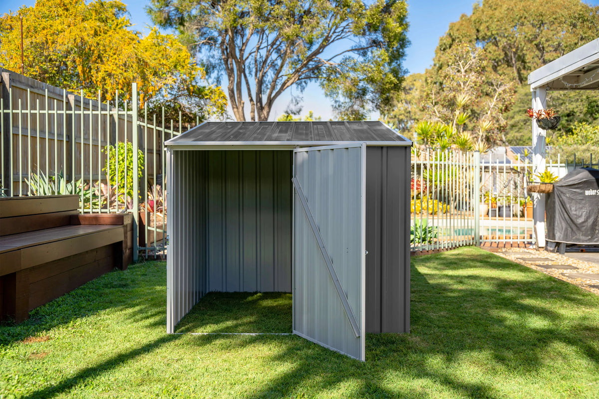 '- 5 Shed ft. Pump  x 5 Pool Absco Multipurpose Woodland Gray AB1070