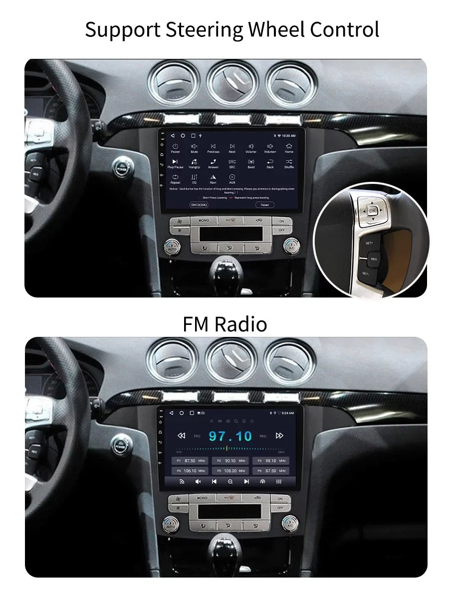 2015 Auto Android With Bluetootn Car Max Carplay Car Screen S GPS Ford Android Stereo 32GB 2007 - Radio Navi For S-MAX