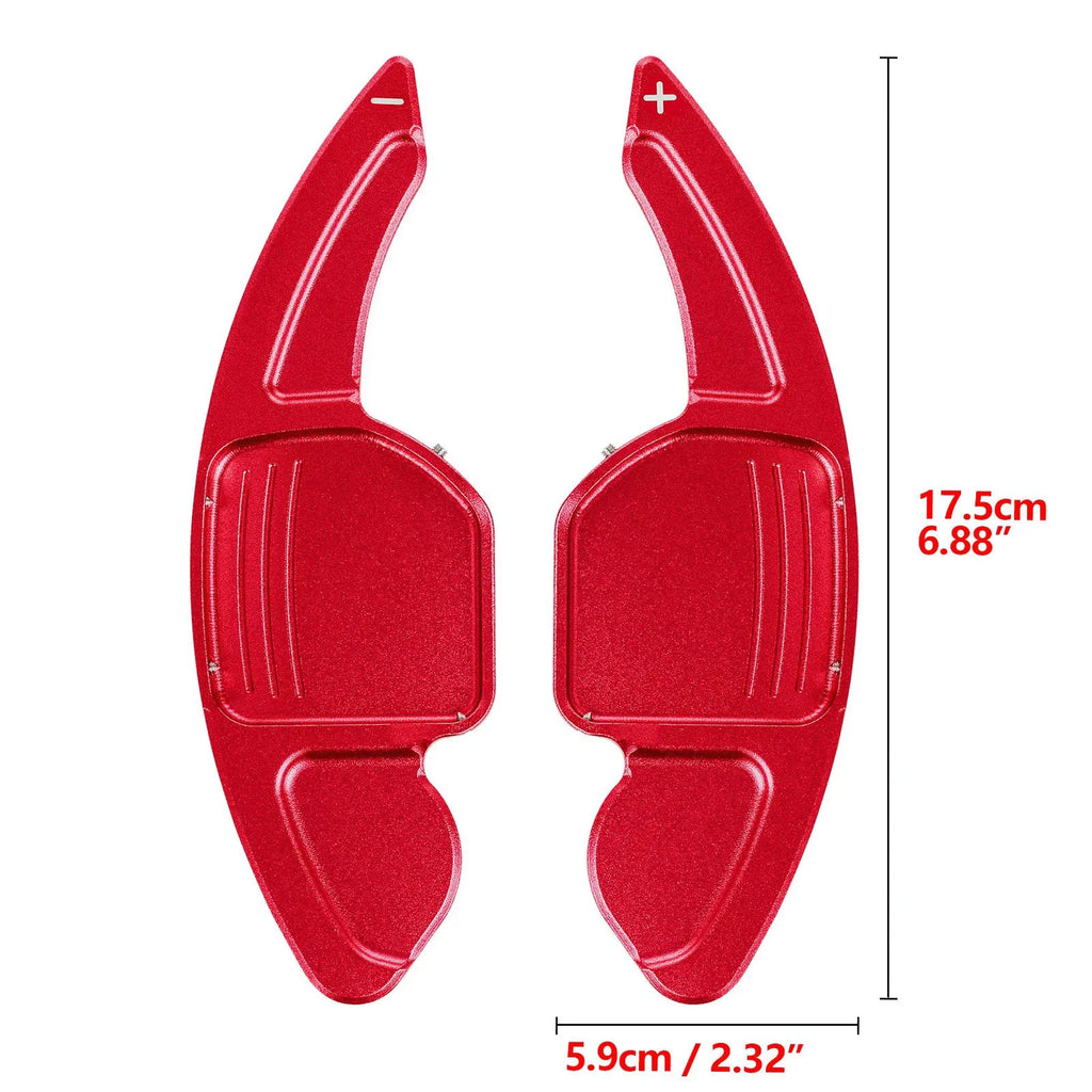 Q3 Compatible Shifter Aluminum Q7 (Red) Cover With Paddle A7 Trim, Wheel CNC Tech S7 Alloy, S5 Steering A3 S8 S4 A5 SQ5 A4 RS3 Xotic Q5 S3 A6 RS6 A8 S6 Audi