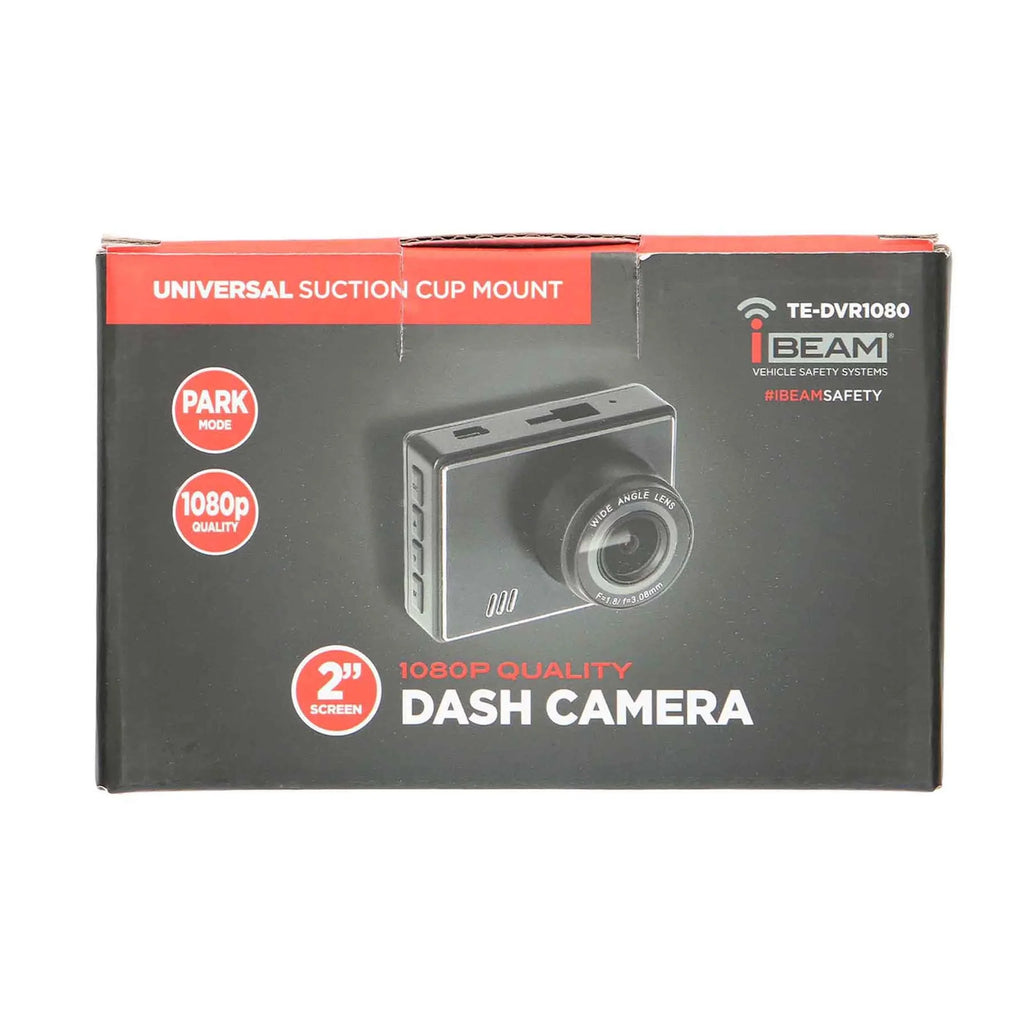 LCD Mount TE-DVR1080 1080P iBeam w/ Windshield Dash Suction Camera 2" Screen