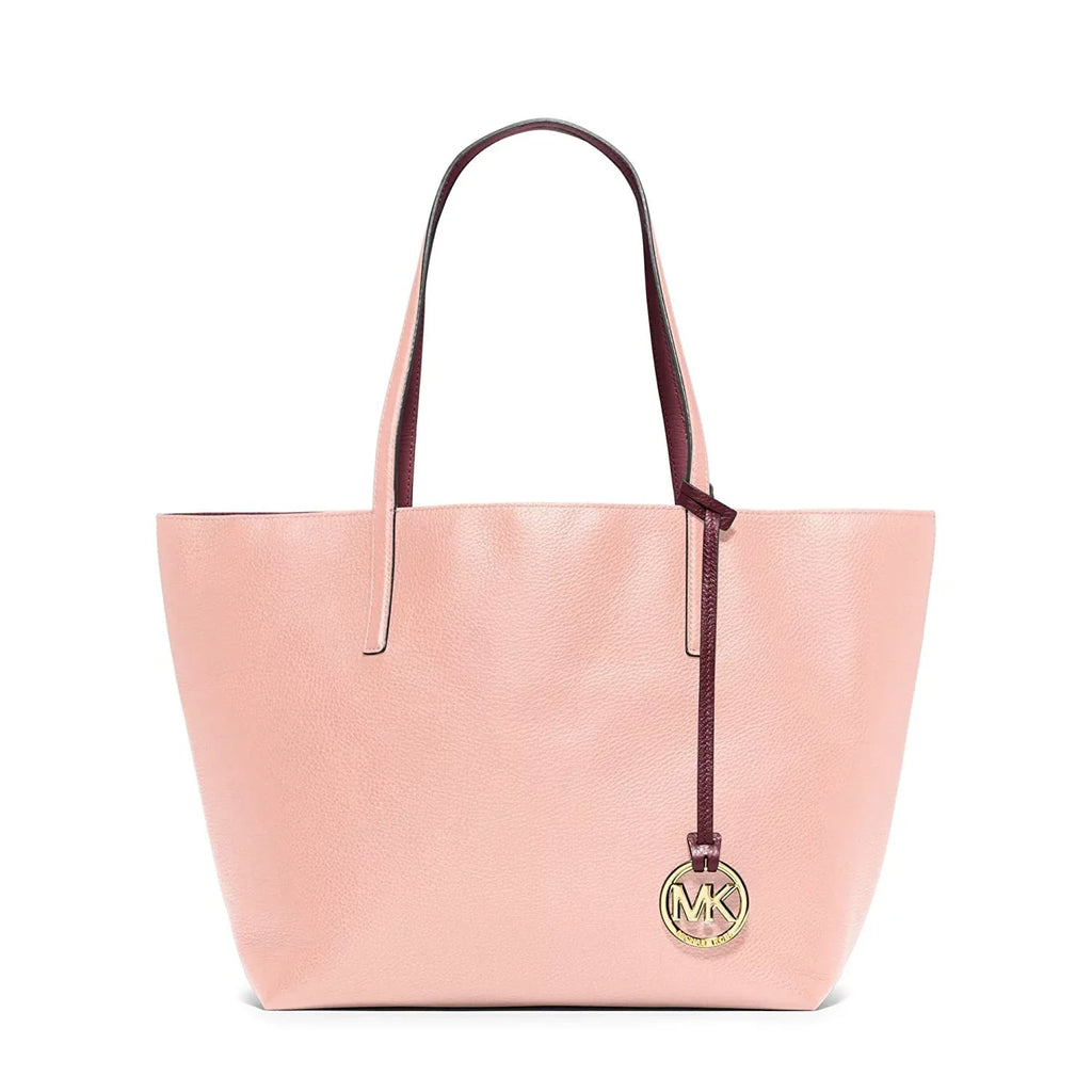 Reversible Izzy Michael Pastel Pink Leather Kors Large Merlot Tote