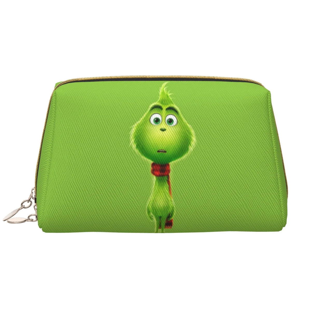 Travel Bag Makeup Organizer Portable Storage Gift Cartoon Purse Pouch Cosmetic Toiletry Bag Grinch Leather