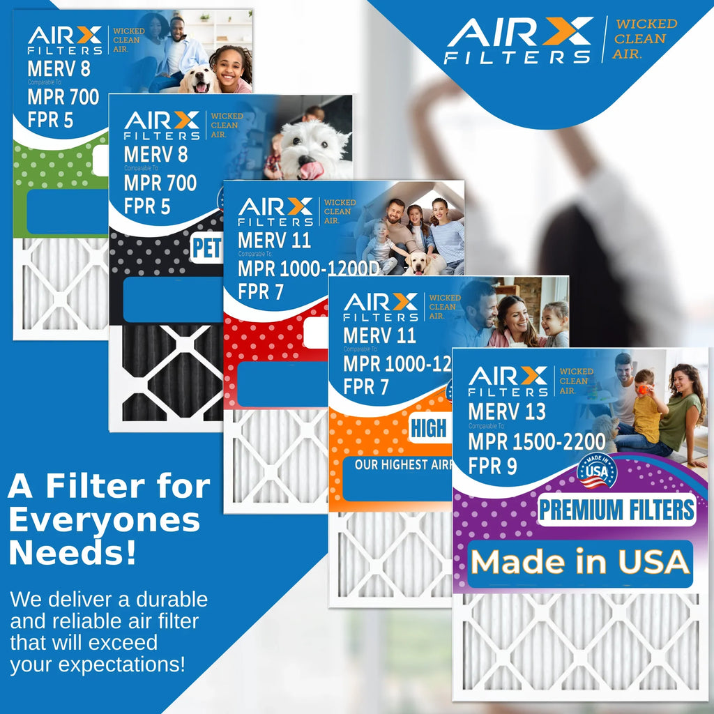 Air to FILTERS AIR. AC Filters 9 Pleated 2200 AIRX Conditioner 13 1500 MERV CLEAN Air Pack MPR FPR & by WICKED 14x20x1 Made Filter 14x20x1 Premium Electrostatic USA 6 HVAC - Comparable Furnace Filter