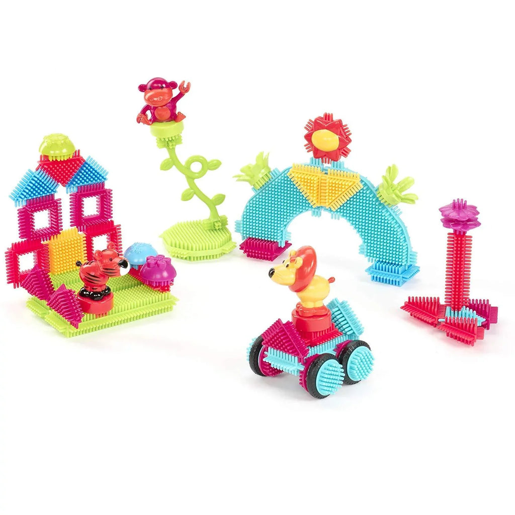 Toys Bristle Dexterity Building for  Blocks Blocks Adventures & - - The Sensory 54Piece Battat - 3D - by 2 Official In Blocks Jungle Creativity - Toys Toy Yr for STEM Kids Bristle A