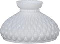 Crimped Diamond Opal Pattern Glass 10" Top with Shade GOURE® Student Quilted