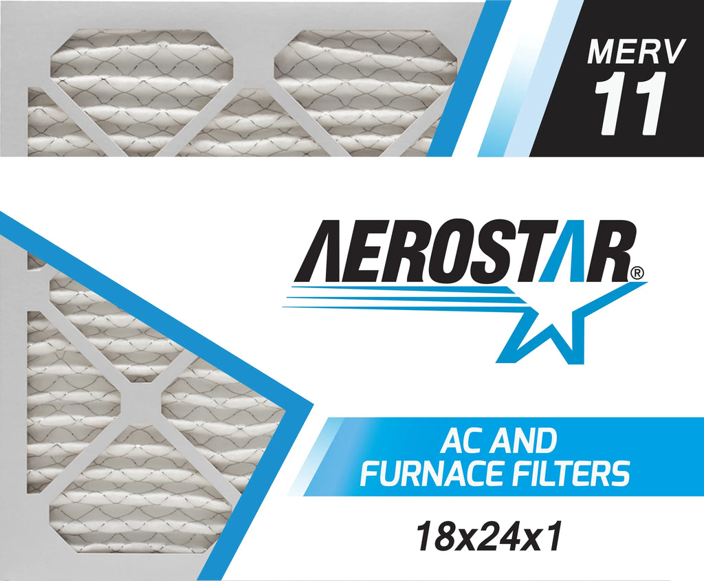 6 by 11, AC of Furnace Box 18x24x1 - MERV and Air Aerostar Filter