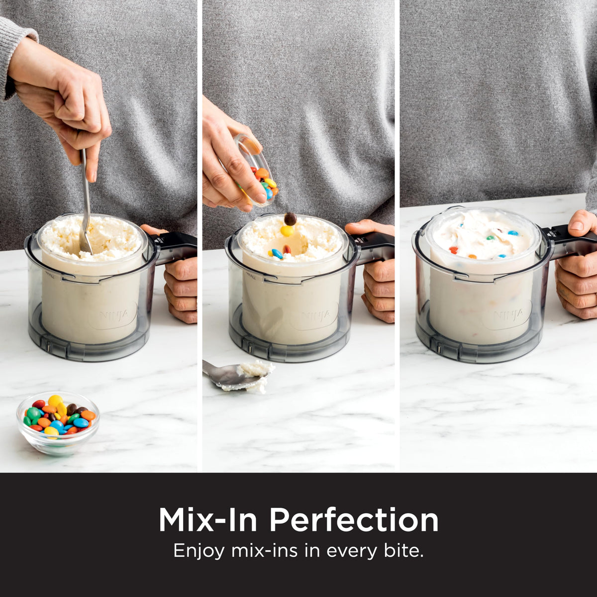 Ninja CREAMi Scoop & Swirl Ice Cream and Soft Serve Maker, Sorbet, Milkshake, Frozen Yogurt, Low Calories Program & More, 13-in-1, Soft Serve Handle