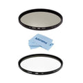 Filter Cloth - Circular With Polarizer 67mm and Microfiber UV Kit HD3