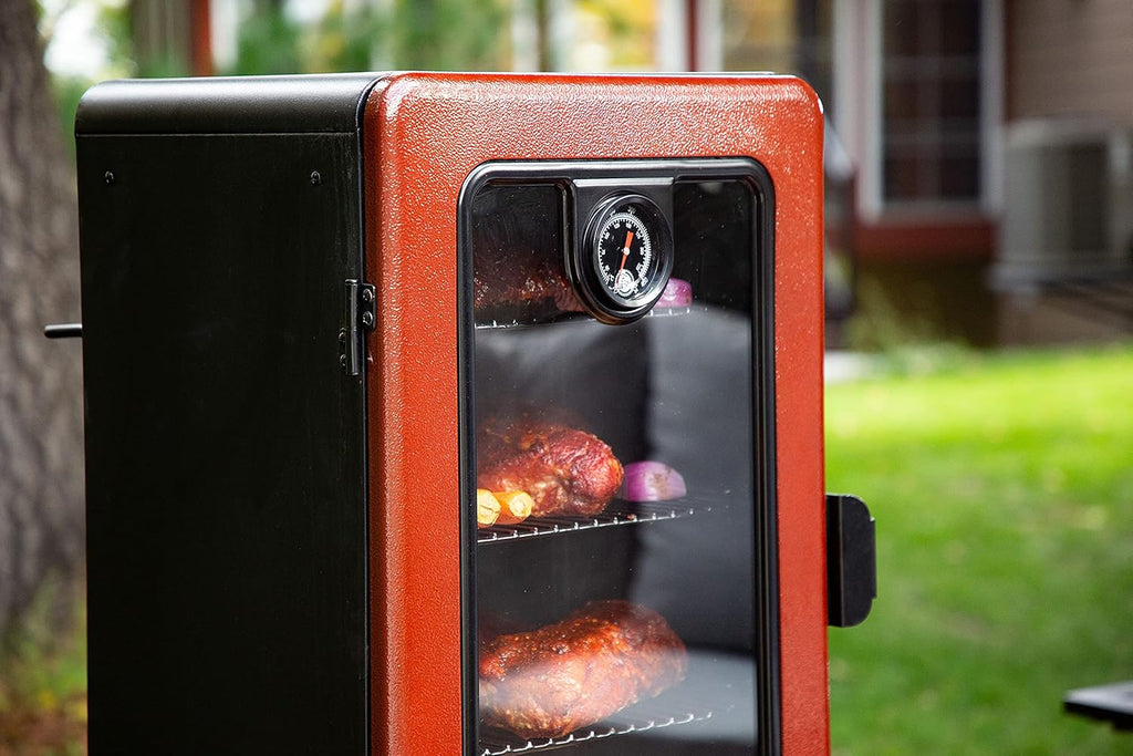 Pit Boss 3-Series Gas Vertical Smoker, Red Hammertone - 10773
