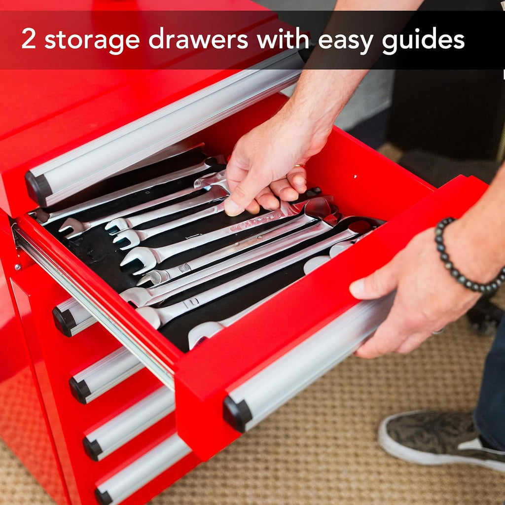 Whynter TBR-185SR 1.8 cu. ft. Portable Tool Box Refrigerator with 2 Drawers and Lock - Red
