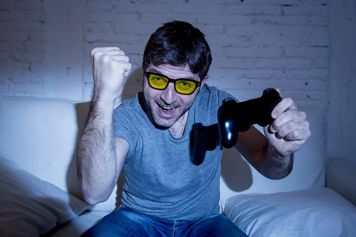 Glasses Yellow Retro Screen (Unisex) Computer Savior