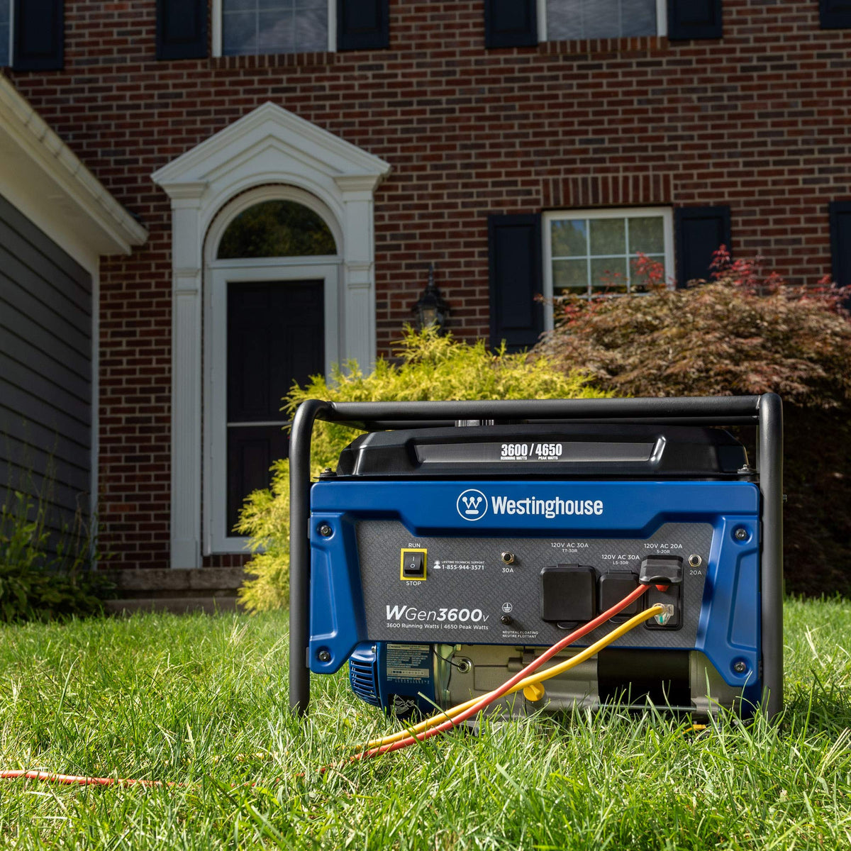 Westinghouse 4650 Peak Watt Dual Fuel Portable Generator, Remote Electric Start with Auto Choke, RV Ready 30A Outlet, Gas & Propane Powered