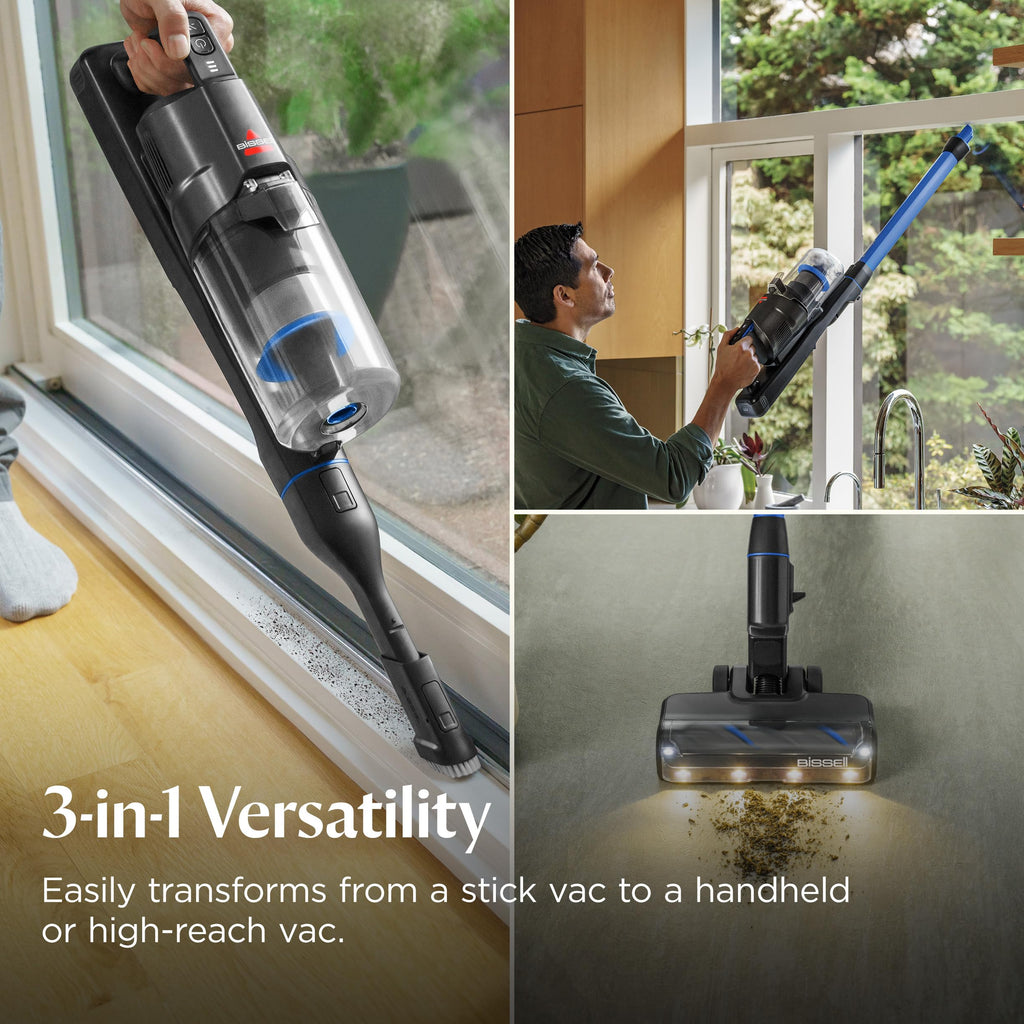 Bissell PowerClean FurGuard 280W Self-Standing Cordless Vacuum w/Self-Cleaning Brush Roll, Strong Suction, Removeable Battery, Wall Mount, Upholstery