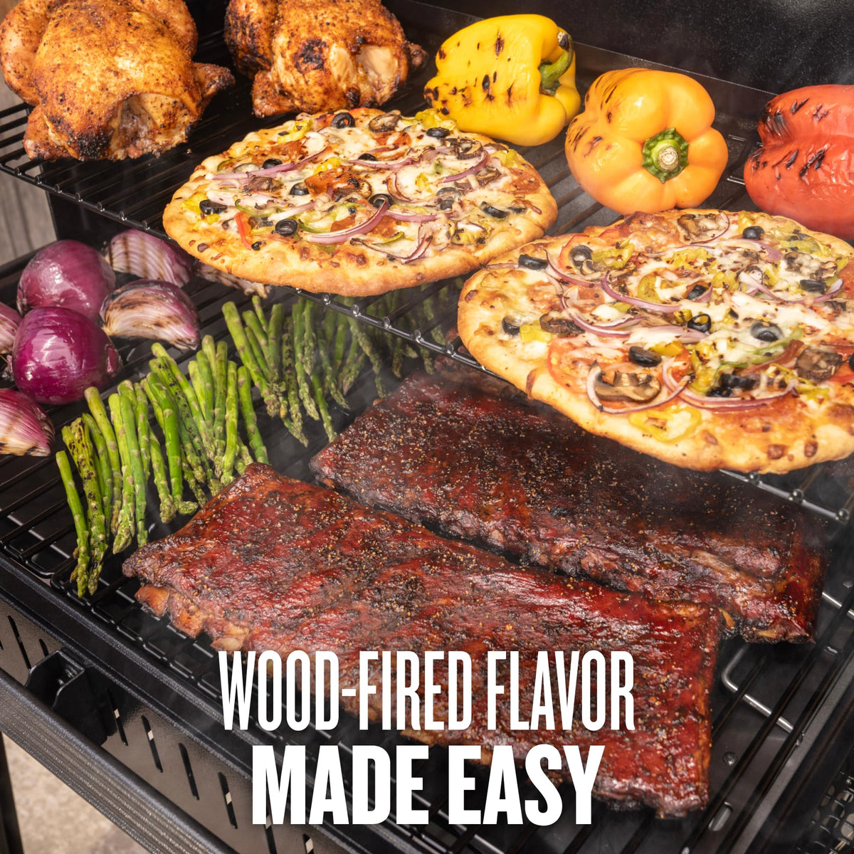 Traeger Woodridge Elite Electric Wood Pellet Grill and Smoker, 970 Sq. In., Side Sear Station, WiFIRE Technology, Super Smoke Mode, Outdoor Pellet