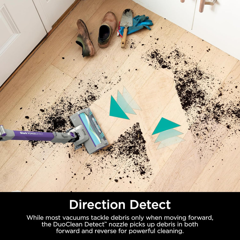 Shark PowerDetect Cordless Stick Vacuum, Powerful Suction, HEPA Filtration, 70-Minute Runtime, Carpet & Hard Floor, Portable, XL Dust Cup, Stick