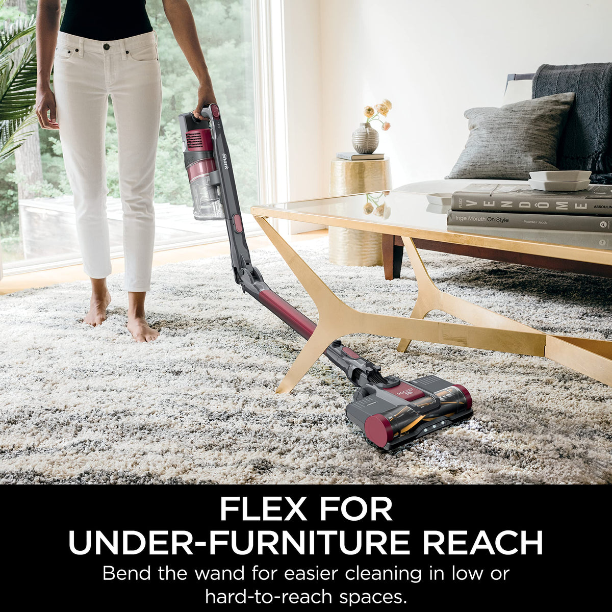 Shark Stratos Cordless Vacuum with Clean Sense IQ and Odor Neutralizer, MultiFlex Wand, Includes Crevice Tool & Anti-Allergen Brush, Up To 60 Minute