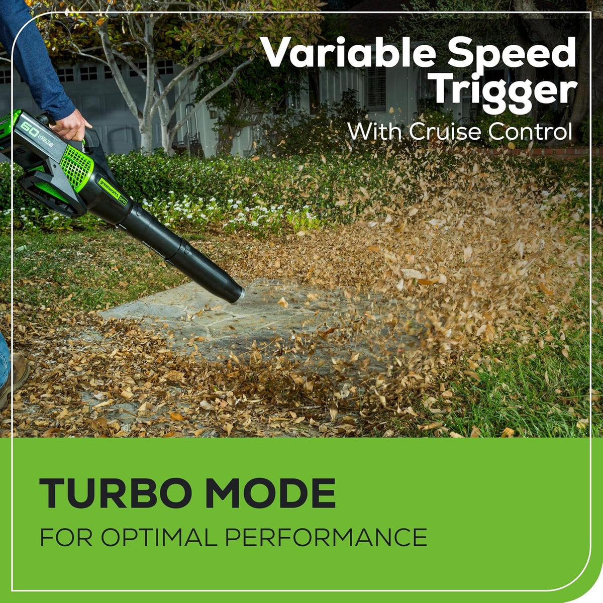 Greenworks 60V 13" Cordless String Trimmer & Leaf Blower Combo Kit, 4.0 Ah Battery and Charger Included