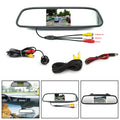 Reverse Car Camera System Security 4.3" Mirror Kit + Car Monitor Vehicle