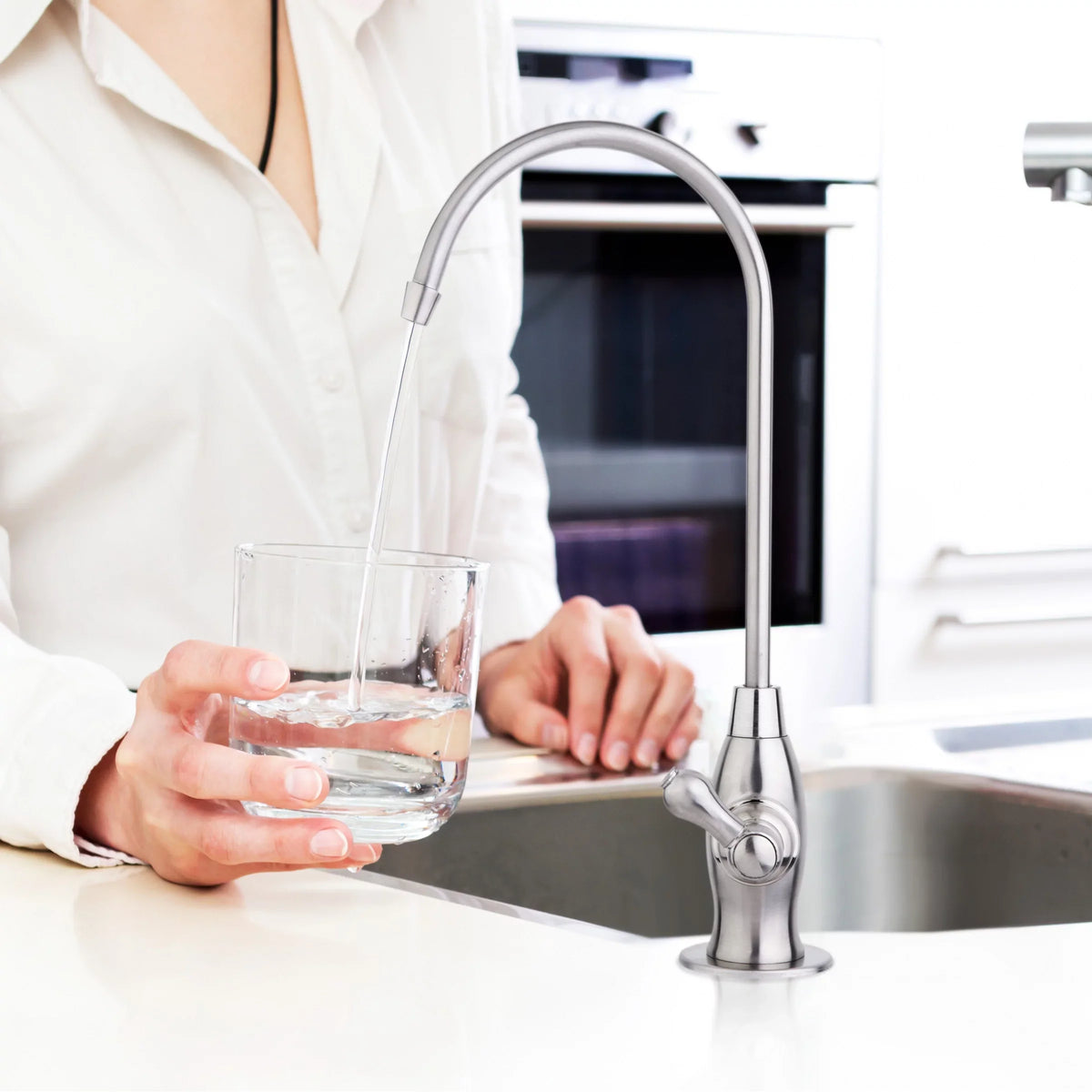 Wine Duty Faucet, Bar Osmosis, Antique Reverse High Drinking Kitchen Spout Liquid, Heavy GK1-AW Contemporary Sink RO iSpring