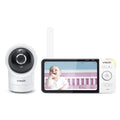 and 360-Degree Monitor Baby RM5864HD, Display Definition Smart High VTech Panoramic WiFi with Tilt White Video Camera, Viewing 5-inch Pan HD and 1080p