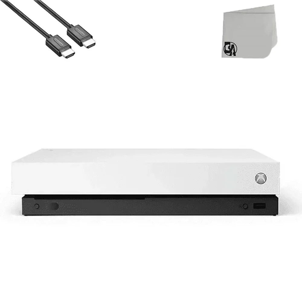 One Ultra AXTION Xbox 1TB, Bundle Cable Used Only BOLT Microsoft X White Console HDMI HD 4K with
