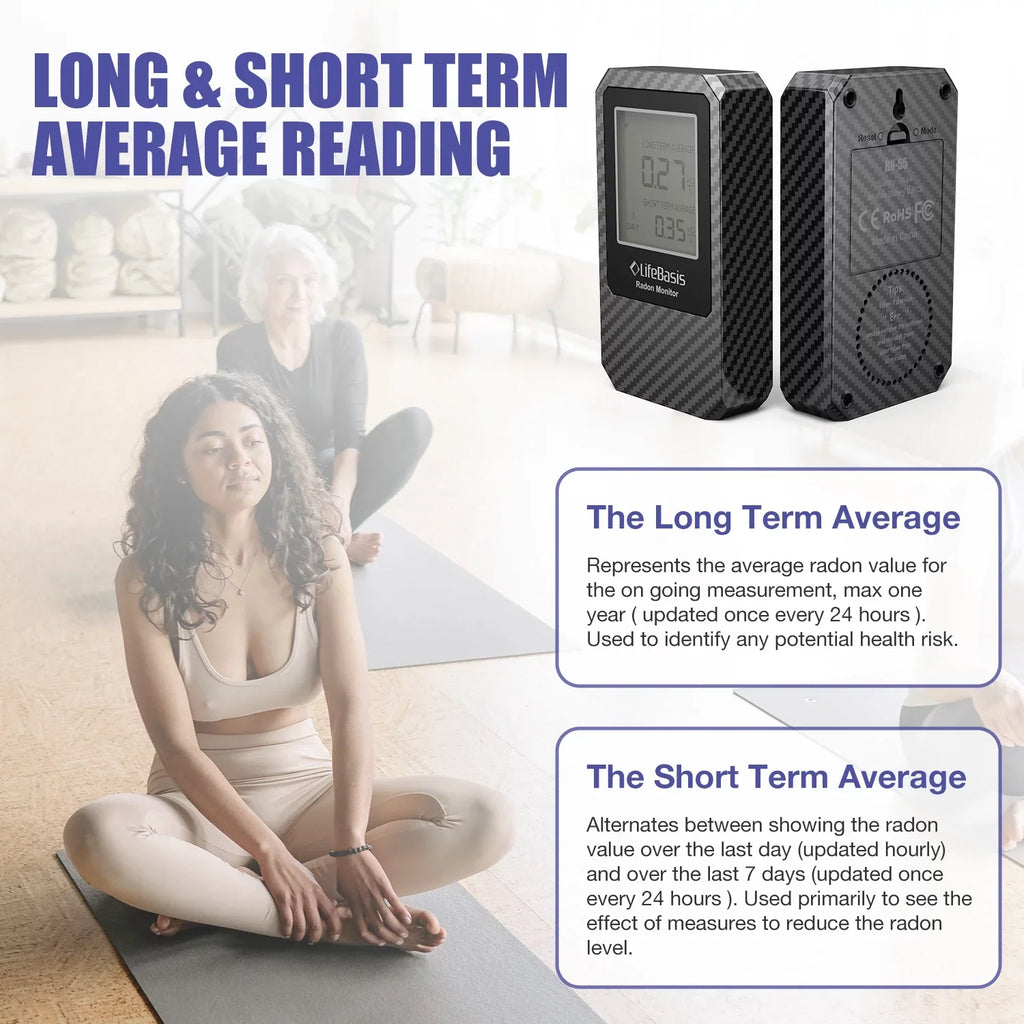 Life Portable Battery Basis Radon Digital Home Detector Radon Operated Detector