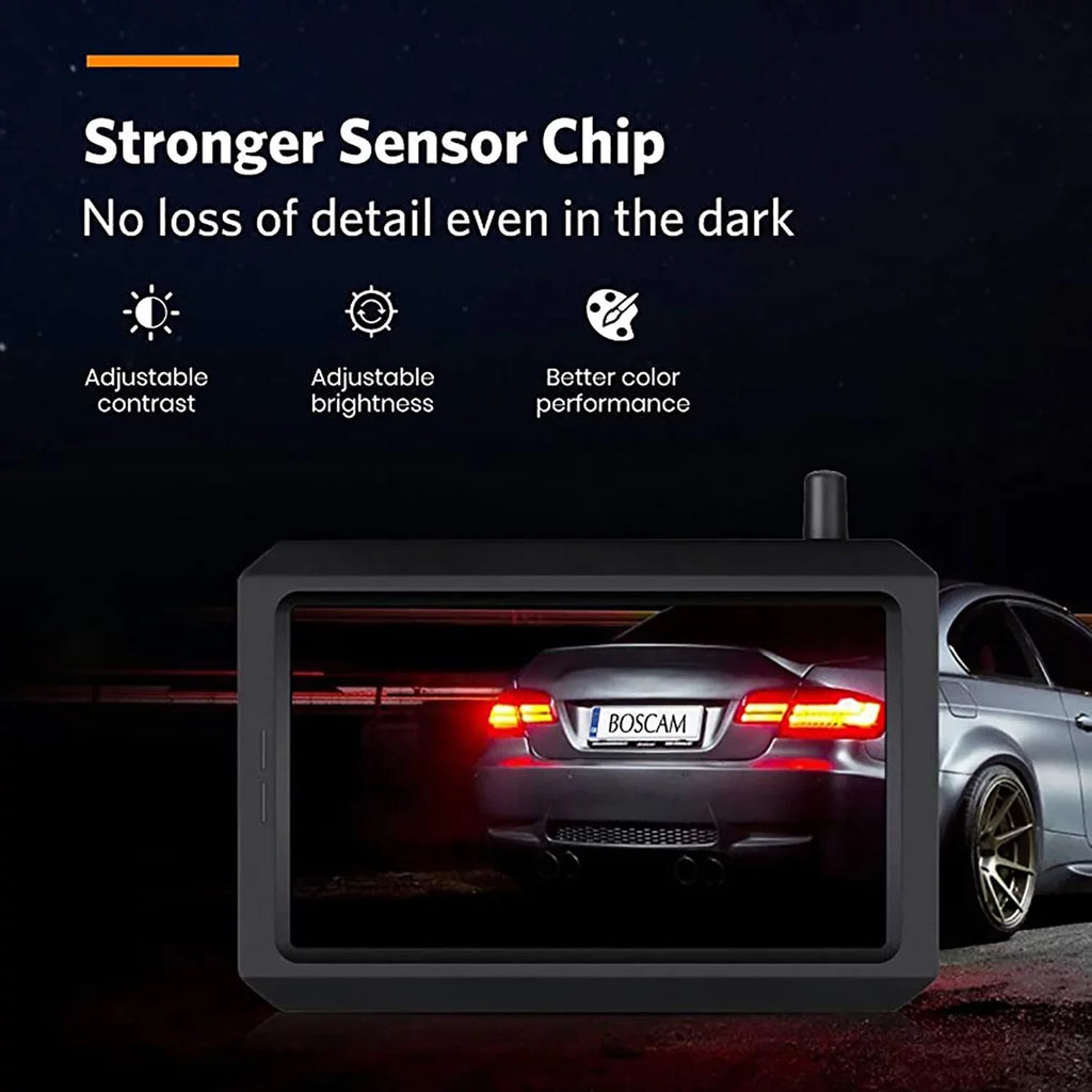 Rear Observation Back Camera Solar Trailer,Pickup,Van Trucks, fit Hitch for Trailer View Digital Reverse Camera Highway Backup Camera Wireless Up for System Wireless