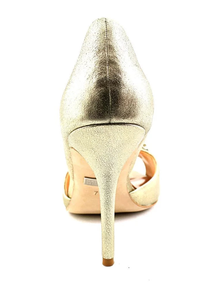 Pewter 7.5 Suede, lic US Mischka Badgley M Giana II Women's Pump, D'Orsay